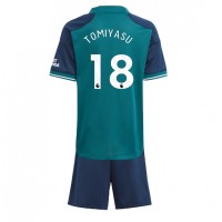 Arsenal Takehiro Tomiyasu #18 Rezervni Dres za djecu 2023-24 Kratak Rukav (+ Kratke hlače)